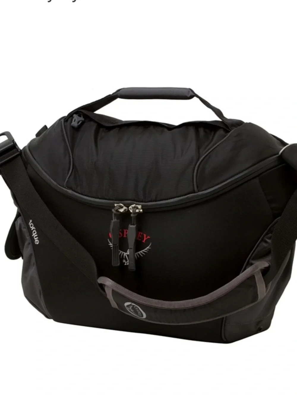 Osprey Torque Black Courier Messenger Laptop bag Travel Bag 1200 cu in